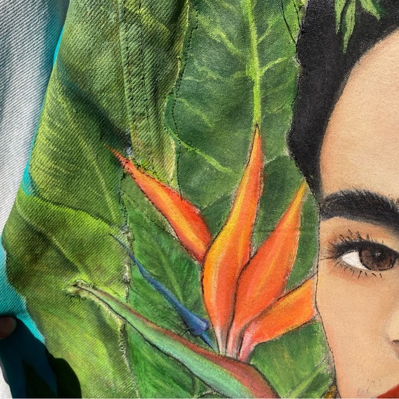Hand Painted Frida Kahlo Jacket - Picture 11 of 16